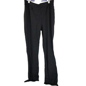 DG2 Diane Gilman Black Pullon Pants Medium M 8/10 Cotton Spandex